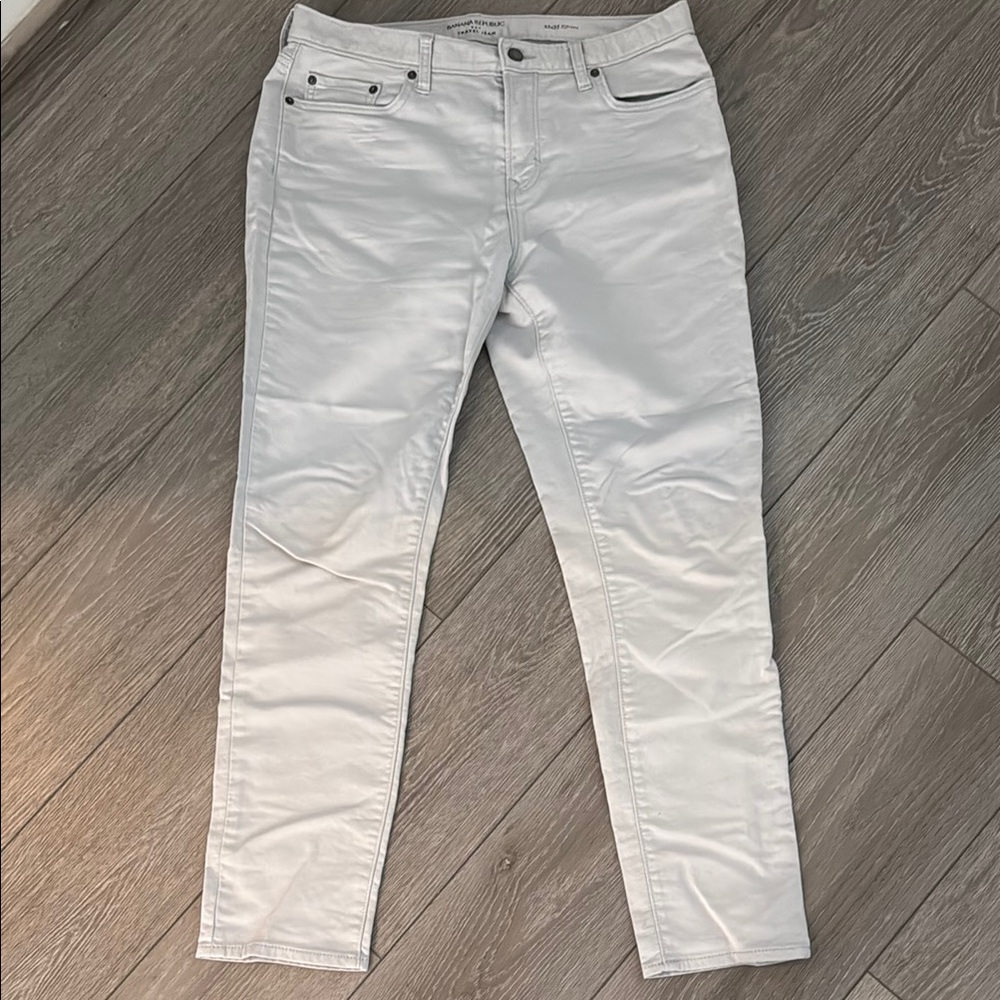 Banana Republic Men White:Creme Jeans